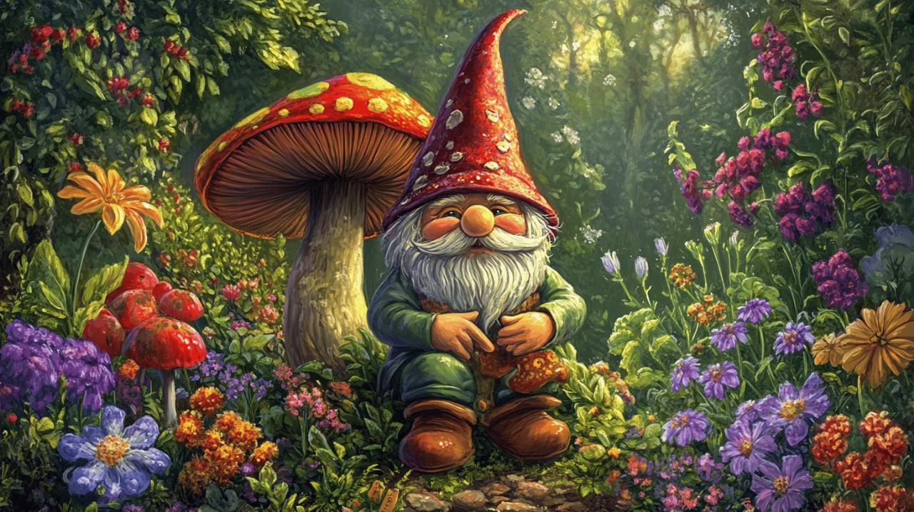 Le Nain de Jardin Champignon : La nouvelle tendance déco pour égayer vos espaces verts